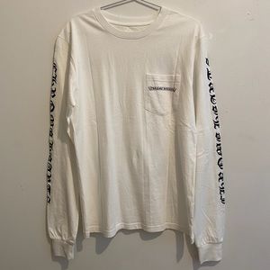 New chrome heart white long sleeve tee